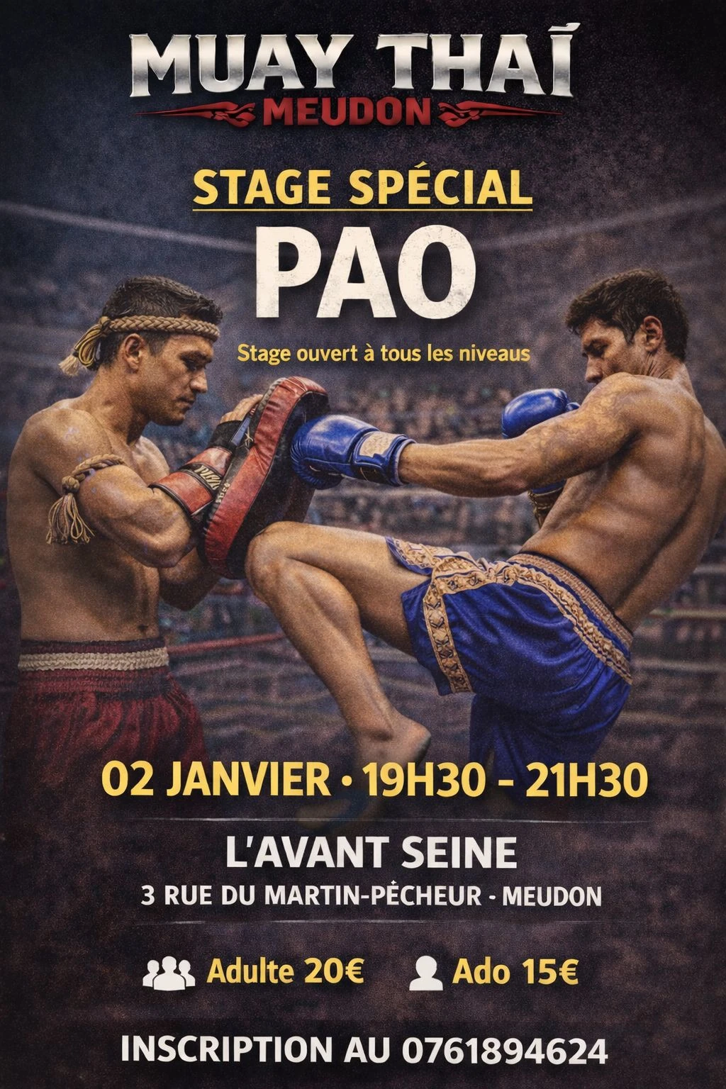 Affiche officielle du Stage Pao Janvier 2026